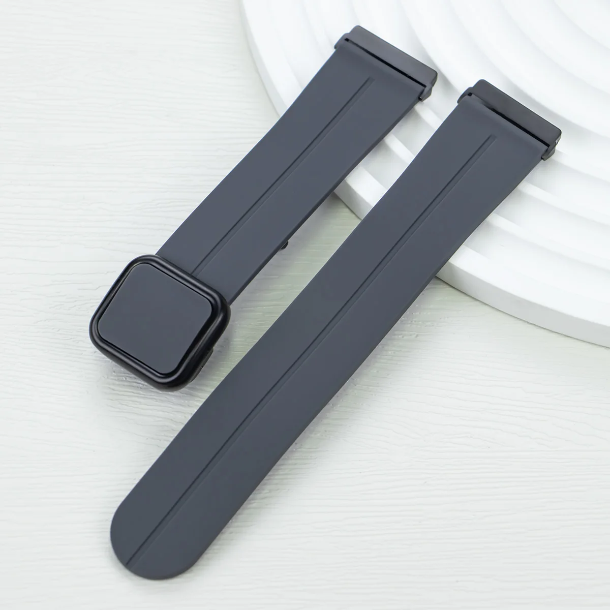 Enhanced Magnetic Buckle Silicone Sports Strap