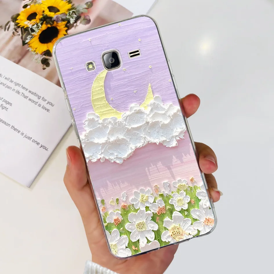 Clear Flower Design Soft TPU Silicone Phone Case