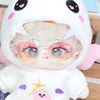 Cotton doll accessories glasses 20cm, black framed transparent glasses for cartoon dolls 2