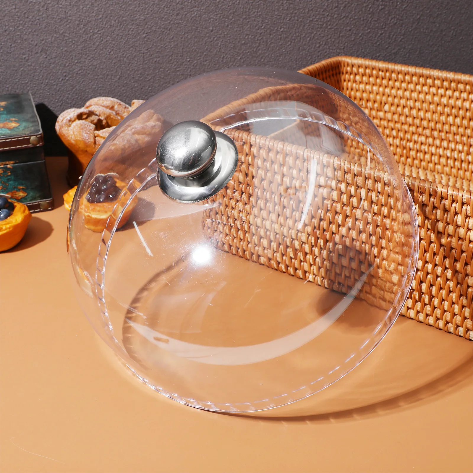 Food Cover Cover Dome Cake Food Dessert Cloche Display Stand Serving Plate Platter Protector Plastic Glass Cupcake Clear Lid Bell Covers