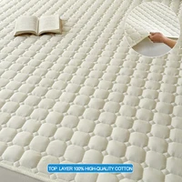 Quilted Mattress Cover Breathable Mattress Protector,Bed Sheet with Straps,Soft,Washable,Anti-Slip,Hypoallergenic, Noiseless 3