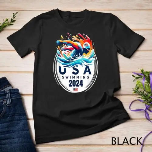 

США 2024 США американский Спорт 2024 плавательная футболка унисекс футболка