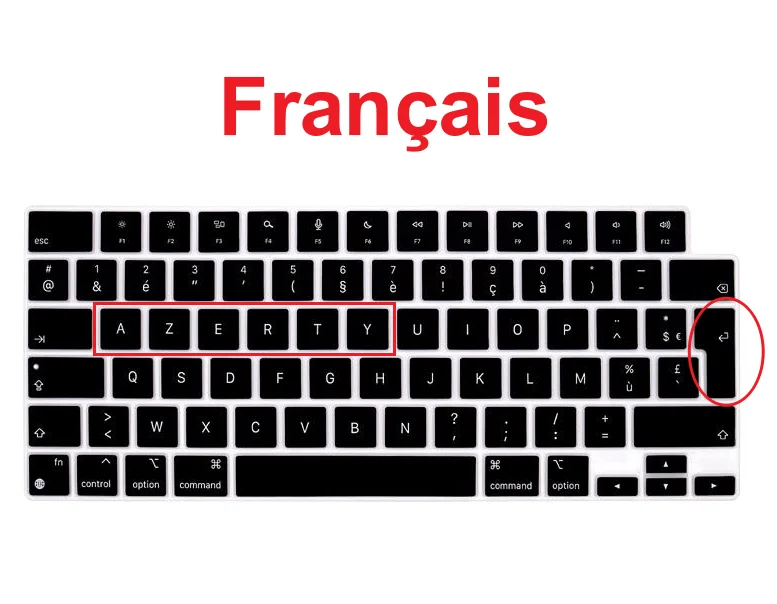 Cover Per Tastiera Per Laptop Francese Per Macbook Air 13 M2 A2681 13.6 ''2022 E Macbook Pro 14/16 Pollici M1 Pro/Max A2442/A2485 2022 2021