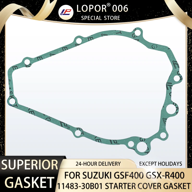 

LOPOR Motorcycle Engine Crankcase STARTER MAGNETO Cover Gasket Seal For SUZUKI BANDIT GSF400 GSF 400 1991-1993 11483-30B10