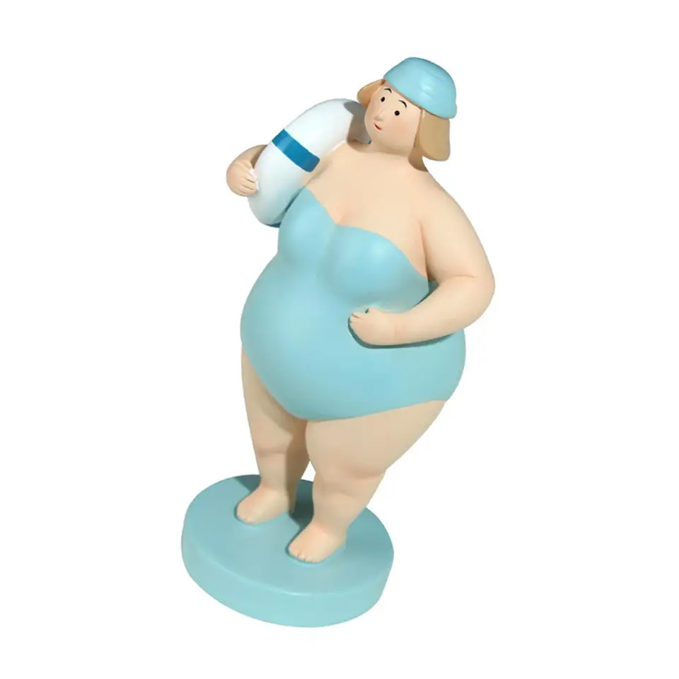 Beach Woman Resin Doll Swimsuit Lady Figurine Art Crafts,Fashion