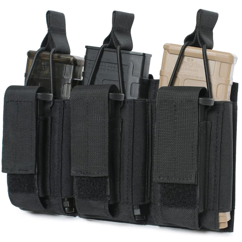 Triple Magazine Pouch For 5.56mm M4 M16 AK AR M1911