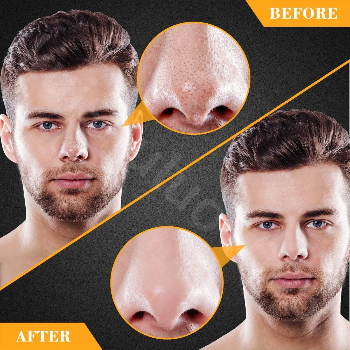 ZSEA Men's Moisturizing Oil Control Facial Cleanser Deep Cleansing Pores Blackheads Brightening Skin Color Face Wash Product