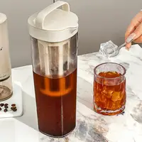Odor-free Brew Maker Capacity Brew Jug Brew Coffee Maker Pitcher with Removable Filter Tea Infuser for Restaurant for Airtight 4