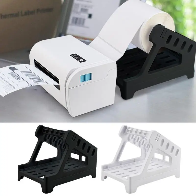 Thermal printer Label paper Holder external stand for Rolls and Fan-Fold Labels Sticker Holder for Desktop office school Printer