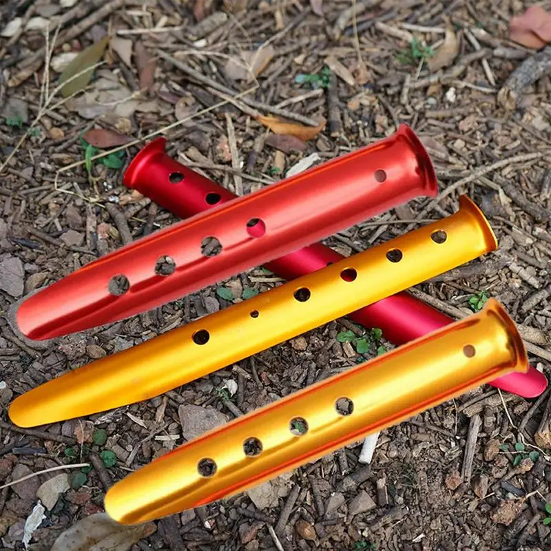 

Snow And Sand Tent Stakes Pegs Aluminum Alloy U-Shaped Tent Pegs Tent Nails Lightweight For Camping Hiking
