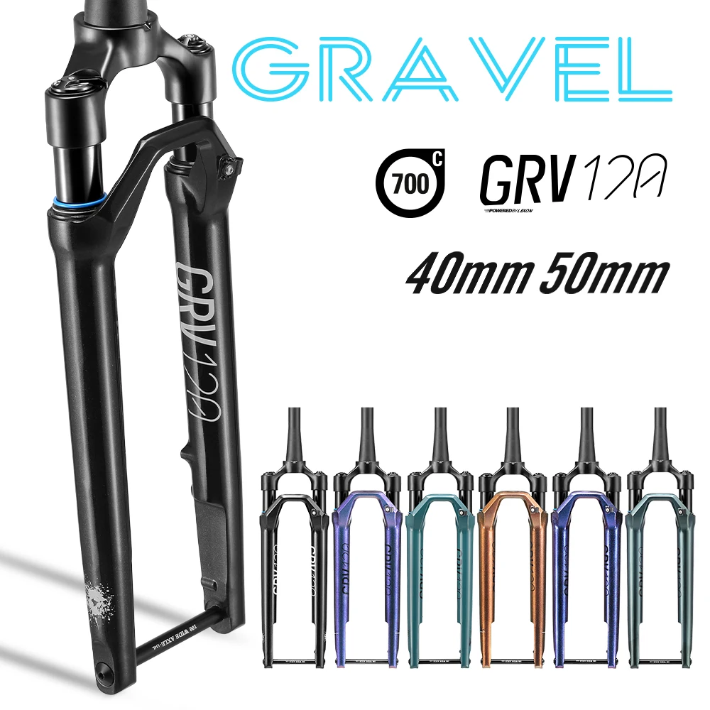 Lexon 700c Suspension Gravel Fork 40/50mm Travel Ebike Ready Road