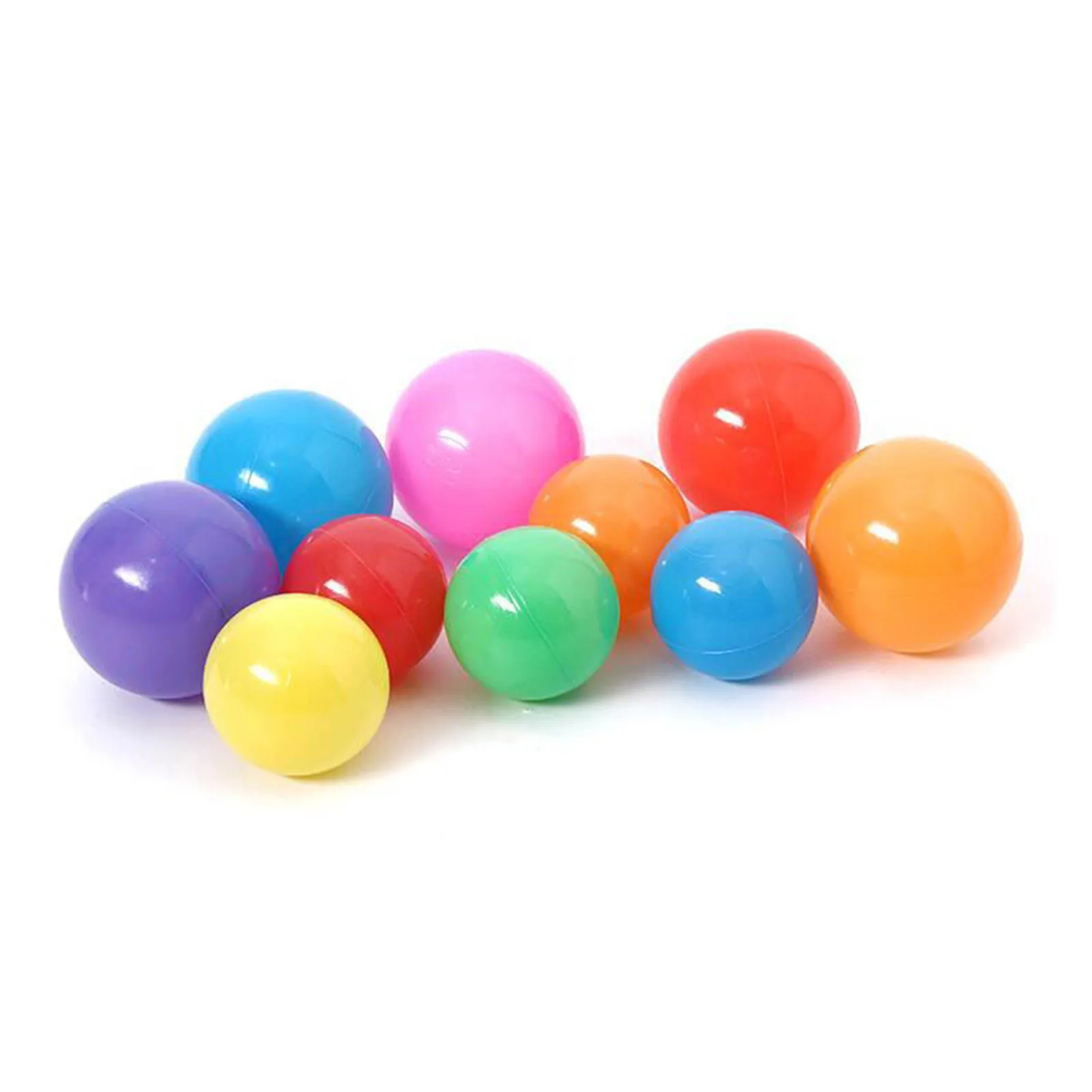 50/100Pcs Eco-Friendly Colorful Ball Pit Soft Plastic Ocean Balls Water Pool Ocean Wave Ball Outdoor Toys For Children Kids Baby 5
