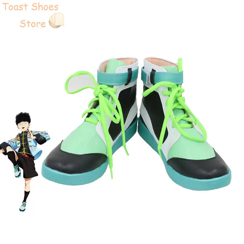 

Kageyama Shigeo Cosplay Shoes Anime Mob Psycho 100 Cosplay Prop Halloween Carnival Boots PU Leather Shoes Costume Prop