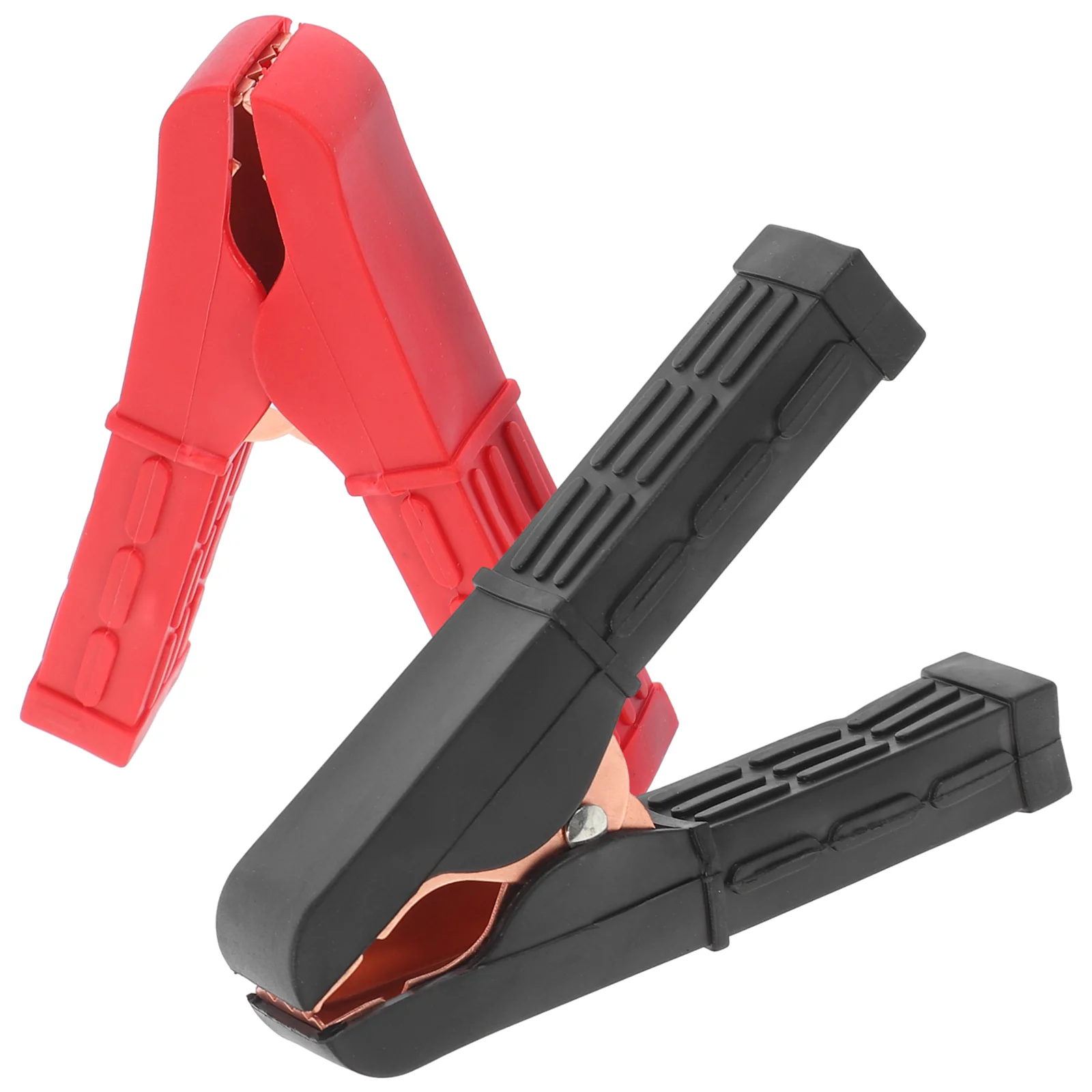 

2 Pcs Car Clip Jumper Cables Boost Clamp Folder Starter Copper Plating Alligator Clips