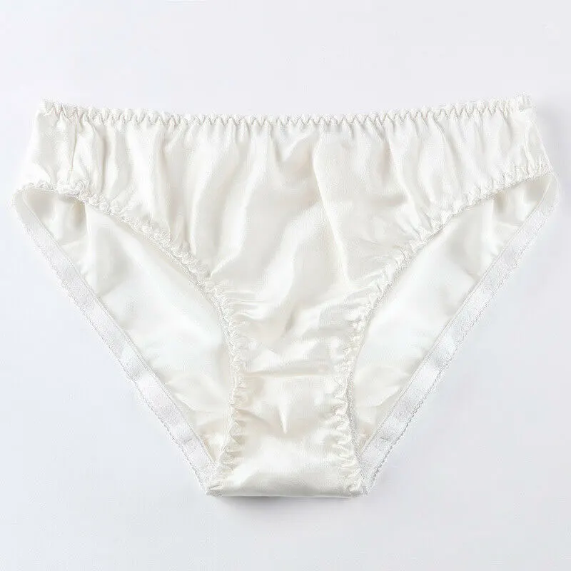 New Sexy Real Silk Women'S Underwear Seamless Panties Female Briefs Ladies Comfortable Lingerie Mid Waist Undershorts Underpants