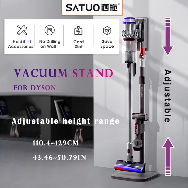Porszívótisztító Állvány Tároló Tartókonzol A Dyson V12 V11 V10 V15 Nincs Lyukasztás Padló Típusú Háztartás Magassága Állítható Tartó