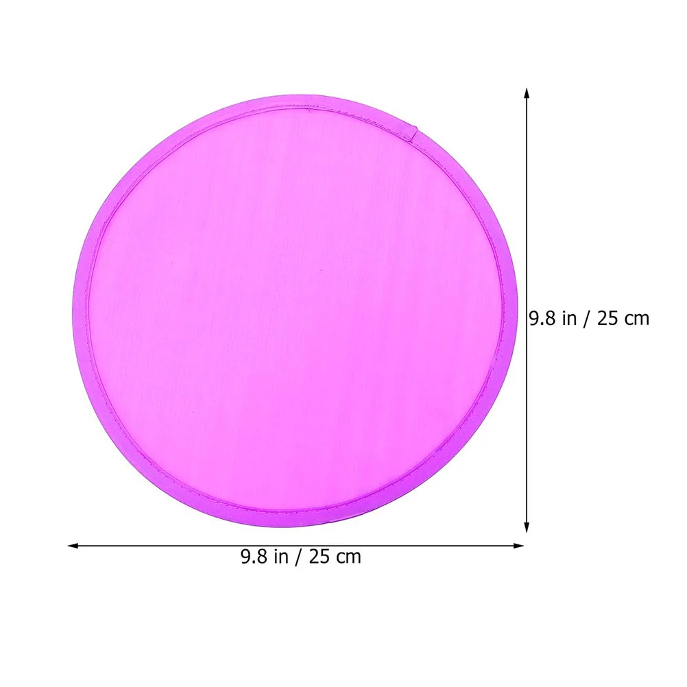 16 Pcs Round Fan Mini Toys Folding Fans Bulk Outdoor Sports Game Kids Playset Throwing Disc Flying Child