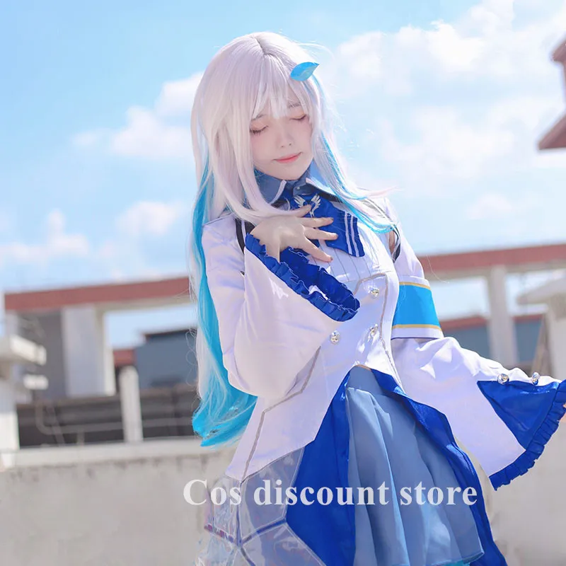 

Новый костюм для косплея VTuber Lize Helesta, пальто, юбка, топ, костюм для вечеринки, одежда для Хэллоуина, Женский комикс, полный комплект