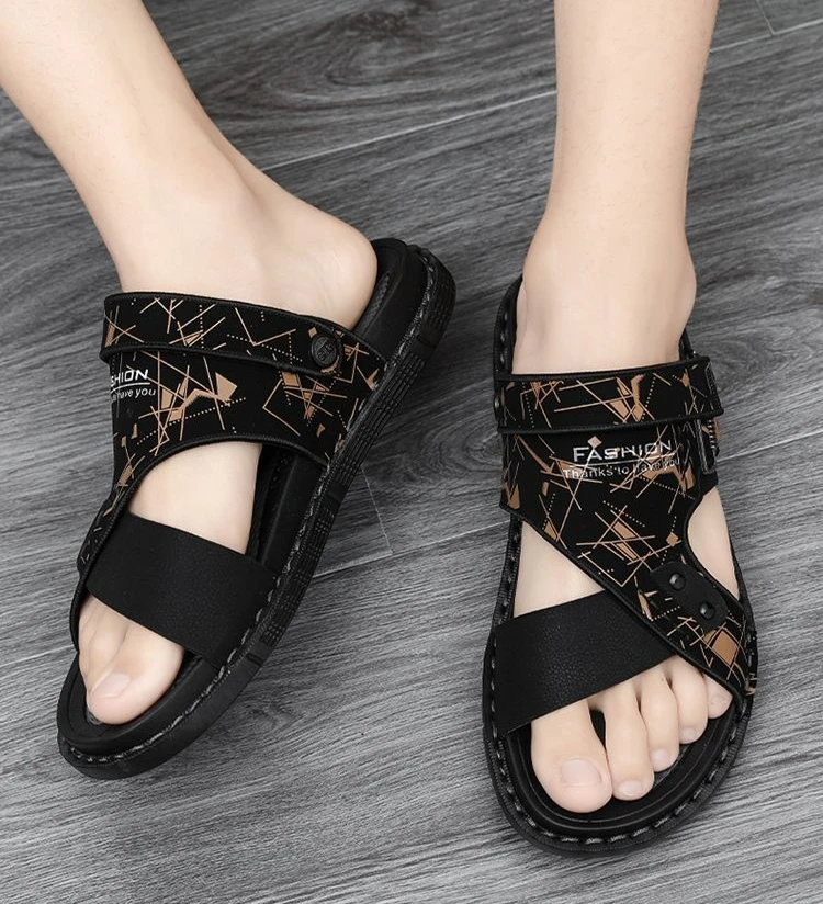 Men's Soft Open Toe Platform Sandals For Beach_voghion.com