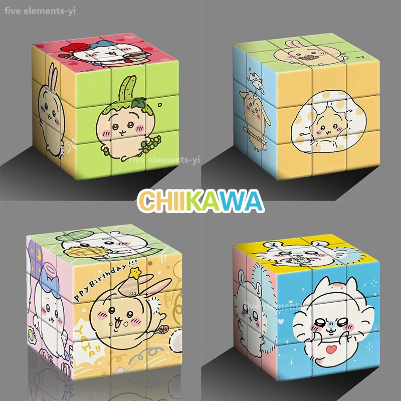 

Chiikawas Usagi, 3-й уровень, 루빅빅큐브, 브, Любительский куб Xiaohachi, образовательная детская игрушка, подарок, декомпрессионная игрушка, интересное Описание