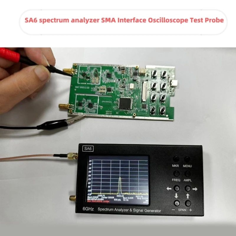 오실로스코프 프로브 세트 100MHz 정밀 스코프 분석기 악어 클립 프로브