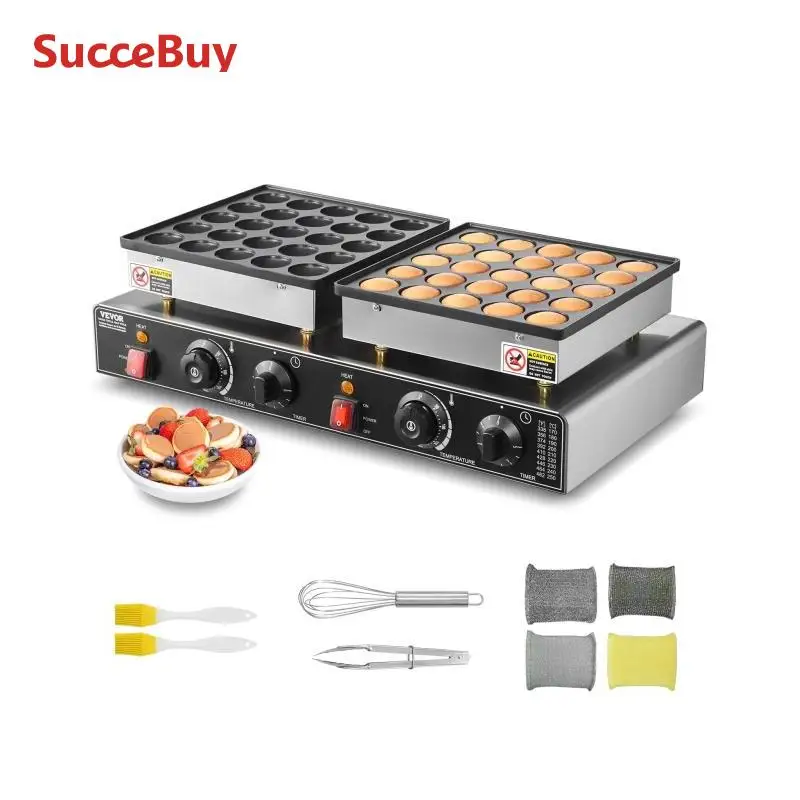 Mini Dutch Pancake Maker 1800W Non Stick Waffle Grills