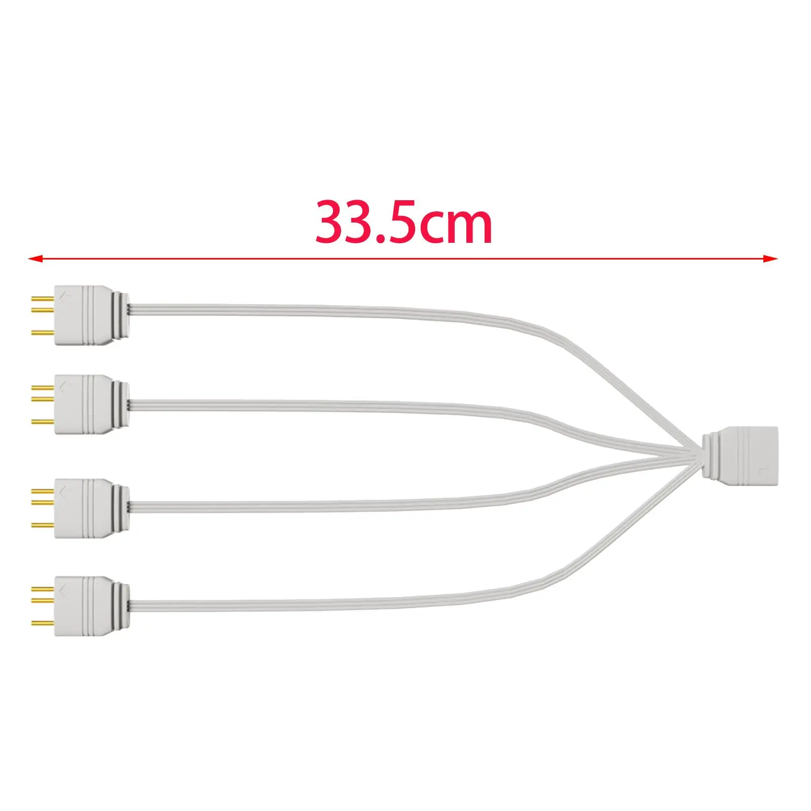 선풍기 팬 PC용 ARGB 스플리터 인터페이스 어댑터, 5V, 3 핀