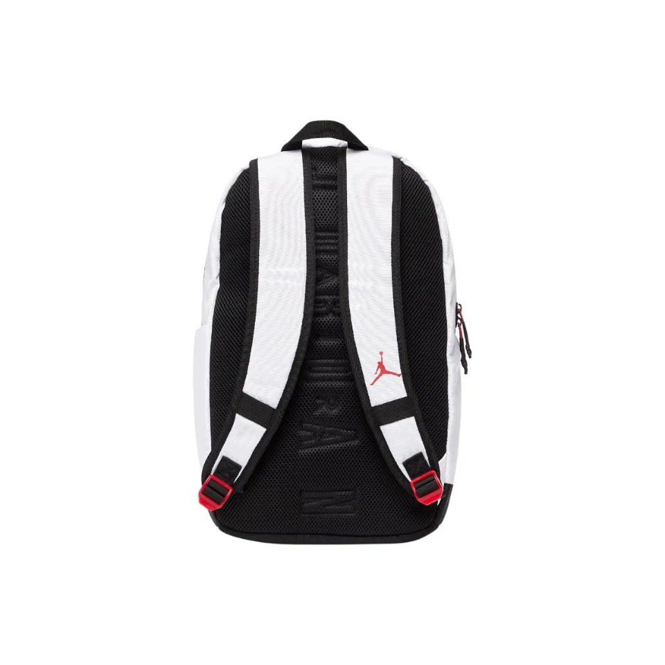 Original Air Jordan Backpack White Flower Grey School Laptop Zipper Bag Unisex Casual Large-capacity Size JD2233029GS-001