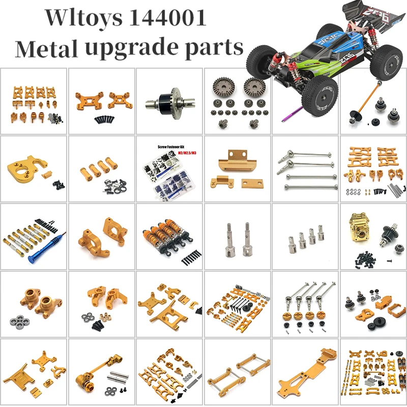 For WLtoys 144001 124017-16-18-19 For LC 1/14 フロントホイール