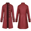 Adult Men Long Gothic Coat Steampunk Hooded Coat Dig Vampire Creator Cosplay Costumes for Halloween Festival Trench Coat 6