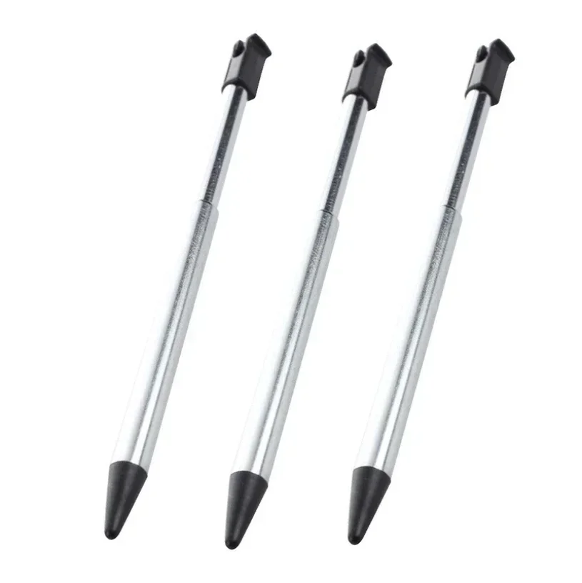 100pcs Retractable Stylus Metal Extendable Touch Screen Pen For Nintendo 3DS Games Accessories