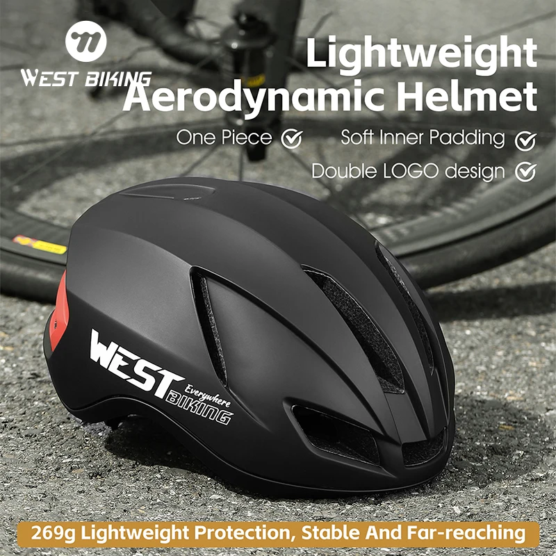 

WEST BIKING Cycling Helmet Ultralight Aerodynamic MTB Bicycle Helmet for Men Women Sport Bicycle Helmets Capacete Ciclismo