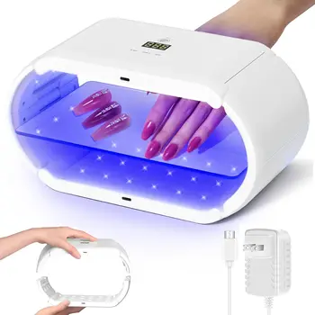UV LED Nail Lamp 48 LED Double-Sided Foldable Portable UV Light for Gel Nails