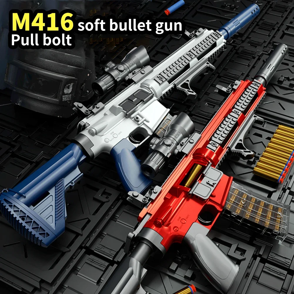 

M416 Shell Case Ejection Soft Bullet Toy Gun Eva Sniper Rifle Game Weapon Boy Toy Gun Cs Fighting Game Gift