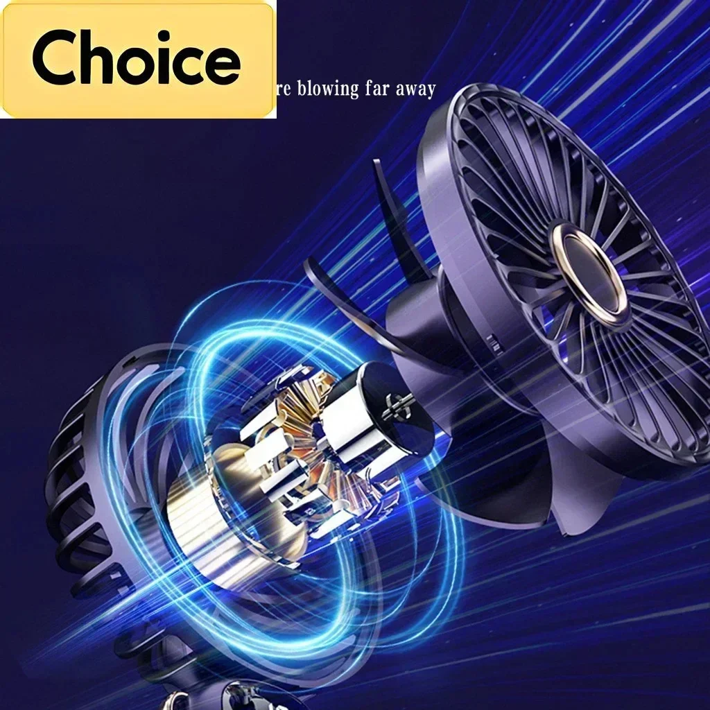 USB Handheld Mini Fan Foldable Portable Neck Hanging Fans 5 Speed USB Rechargeable Fan with Phone Stand and Display Screen