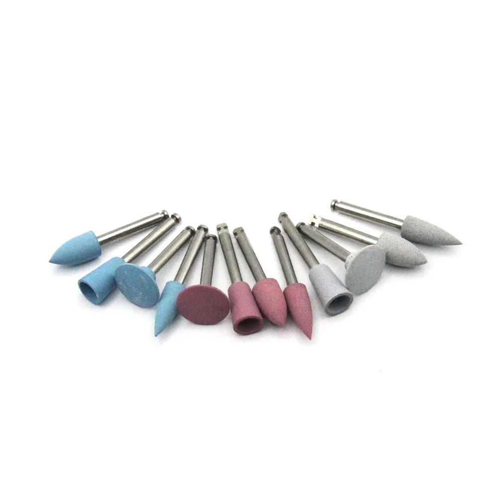 10pcspackDentalSiliconeGrindingHeadsbrushTeethPolisherforLow