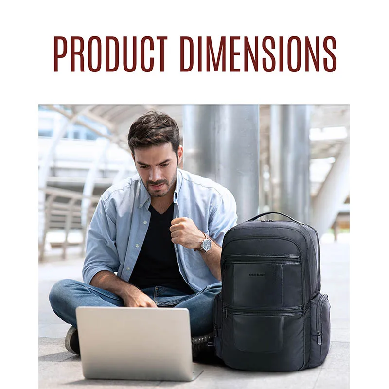 Mochilas de trabajo ligeras de 17,3 pulgadas para hombre, bolsa resistente  al agua para ordenador portátil con orificio de carga USB - AliExpress