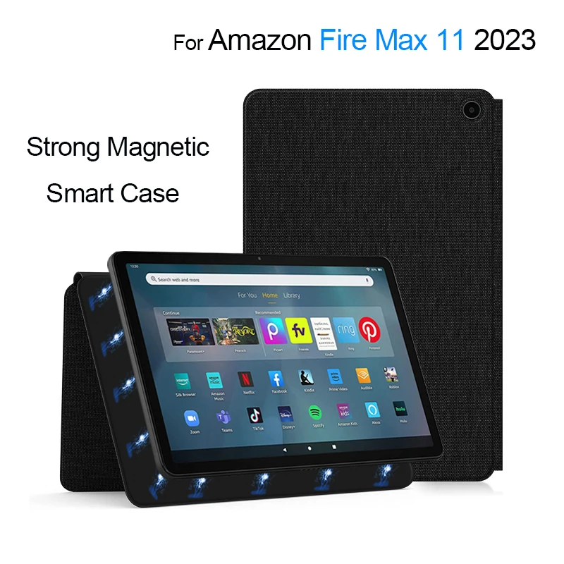 Custodia Magnetica Folio Per Amazon Fire Max 11 "2023 Custodia Funda Per Fire Max 11 Pollici Tablet Flip Smart Cover Con Sveglia Automatica
