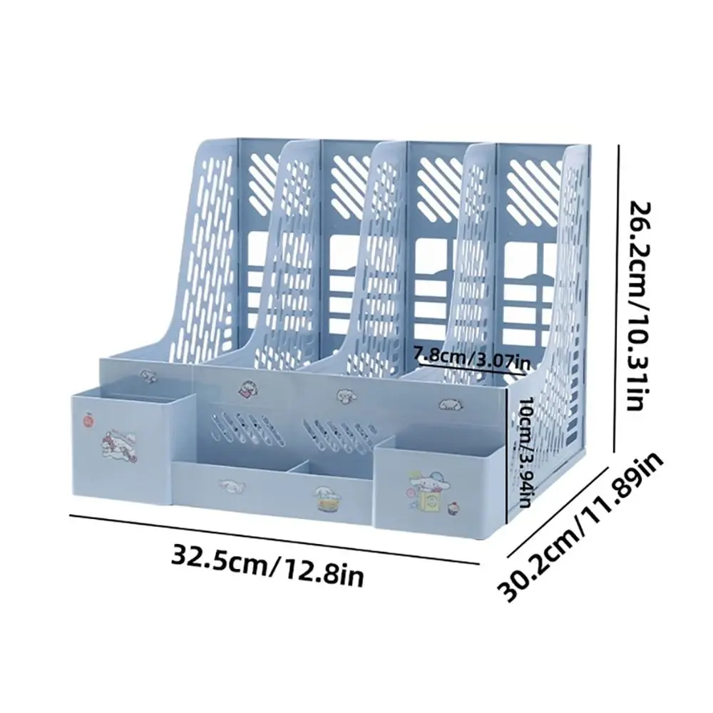 1Pcs Large Capacity Desktop File Rack A4 Document Certificates Thickened File Holder Tray Multi-layer Plastic
