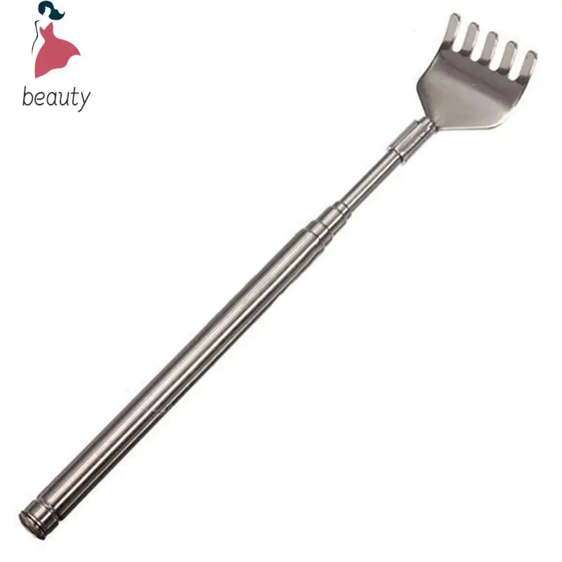 Pince à stylo télescopique portable en acier inoxydable, griffoir arrière, outil de démangeaison, réglable, chaud, 18cm-53cm, 1 pièce