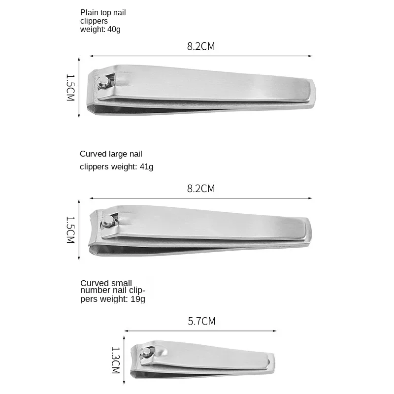 Stainless Steel Nail Clippers with Anti-splash Cover Trimmer Pedicure Care Nail Clippers Professional Supplies 1PC nail clipper nail clippers