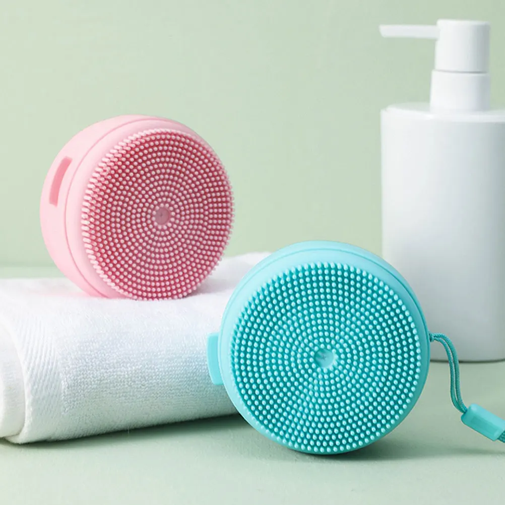 Bathing Brush Head Silicone Exfoliating Brush Scrubber Showering Brush Body Clean Scrubber Shower Gentle Massage Bath Scrubber 2