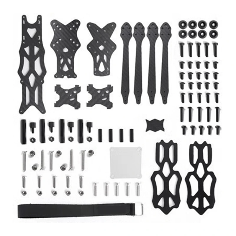 

For APEX-HD 5Inch HD5 5.5Mm Arm Carbon Fiber Quadcopter Frame Kit For FPV RC Racing Drone Spare Parts Accessories