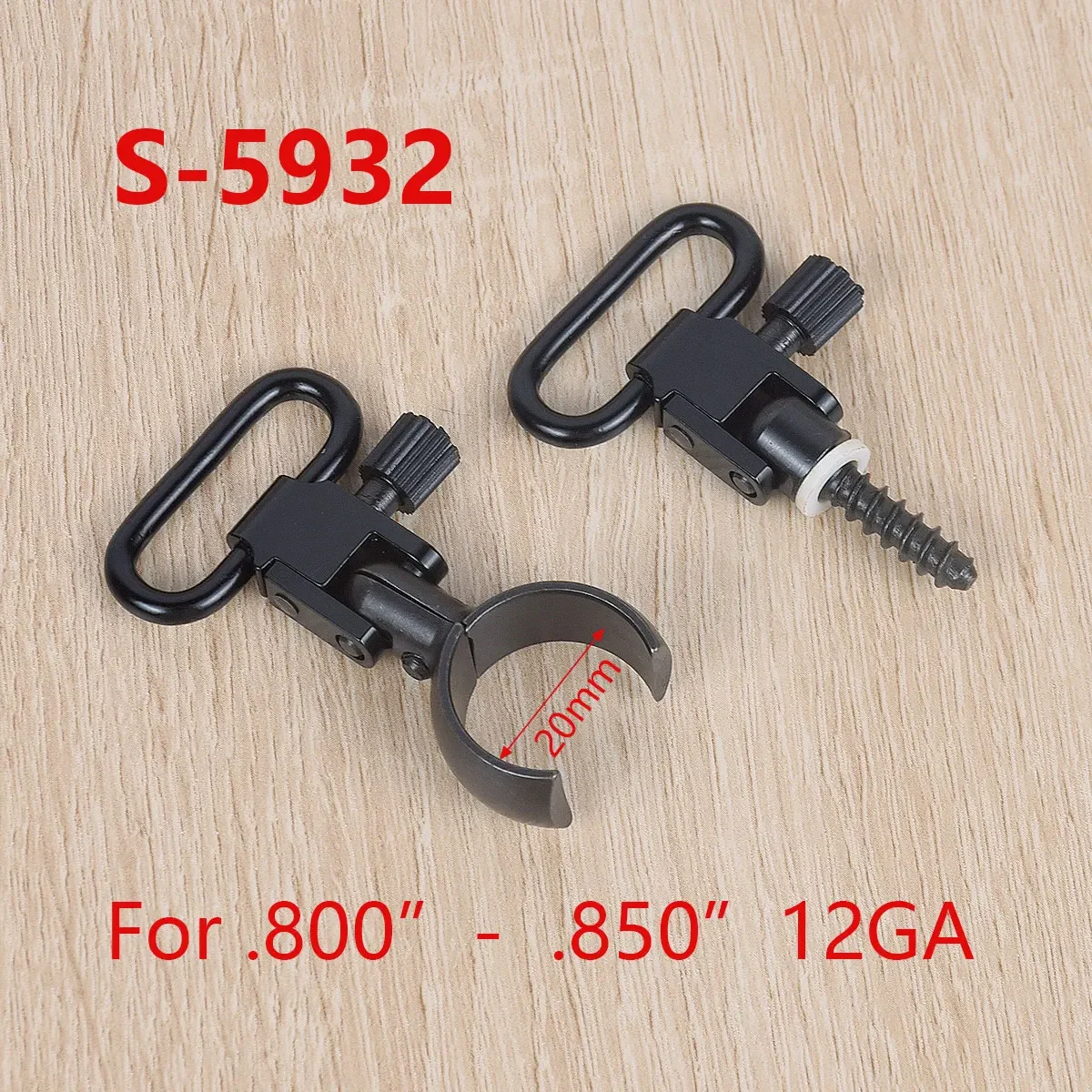 Hunting Metal Quick Detachable Sling Swivels Adapter Set For Rifle Shotgun Mossberg 500 Remington 870 20GA 12GA S-5932