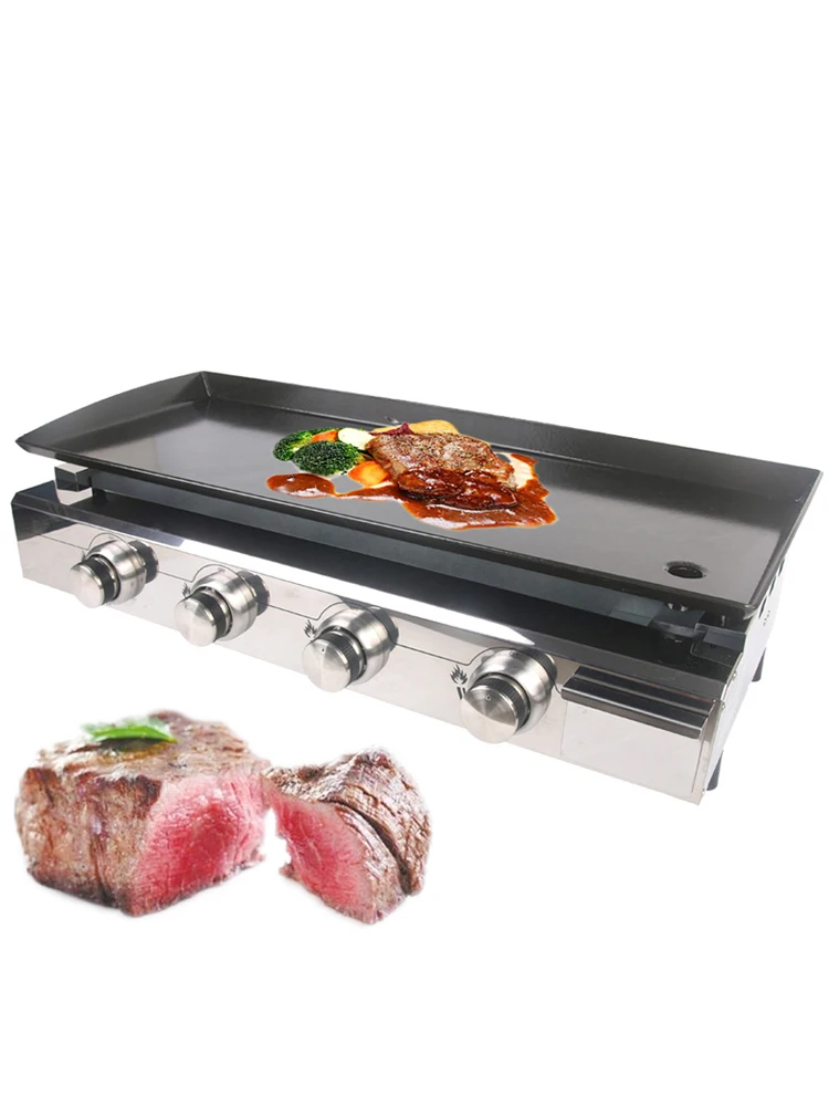 Gas Bbq With Flat Cooking Plate