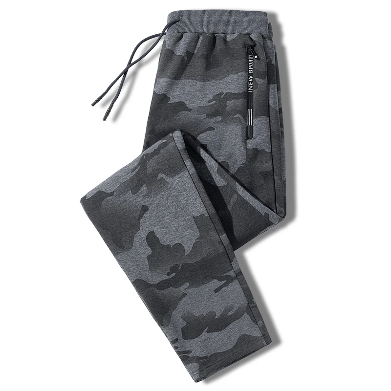 Men\'s Streetwear Camouflage Sweatpants 6XL 7XL 8XL Elastic Waist Casual 95% Cotton Pants Stretch Gym Joggers Running Trousers