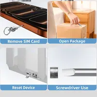 2 in 1 SIM Card Ejector Pin Keychain Mini SIM Card Tray Removal Tool Durable Multi-functional Box Parcel Opener Daily Use 2
