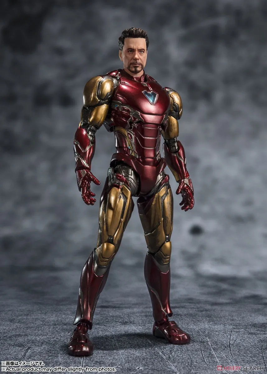 

Original Bandai Anime Action Figure The Avengers Infinite Saga Shfiguarts Iron Man Mk85 Finished Model Kit Toy Gifts For Kids
