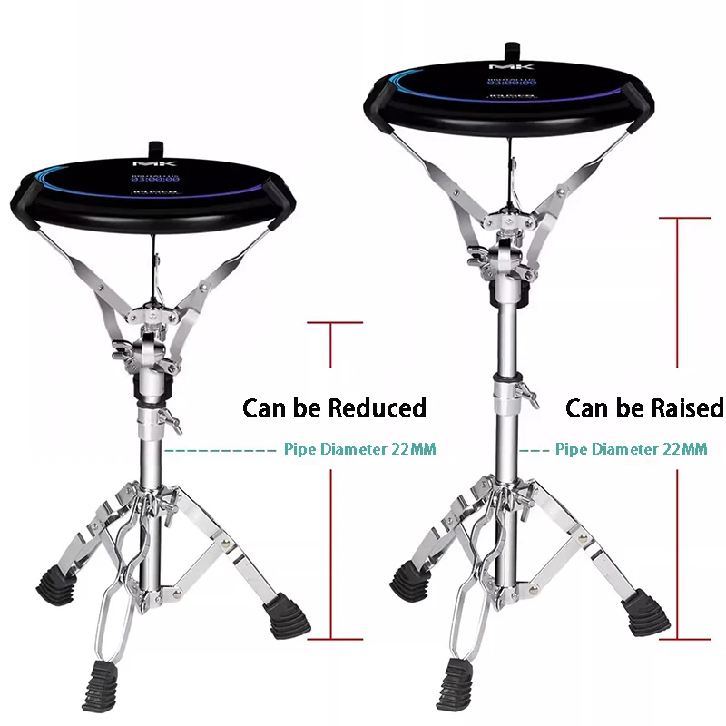 Silicone Silent Drum Pad 12 Inch Professional Drum Set with Drumstick Portable Practice Adults Children Percussion Tool Board