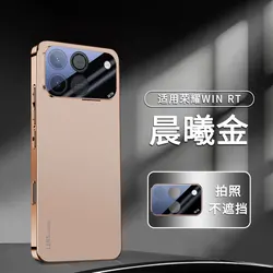 Luxury Electroplated Acrylic Case with Shockproof Bumper and Skin - Feel Lens Protection for Honor Win (Gold)